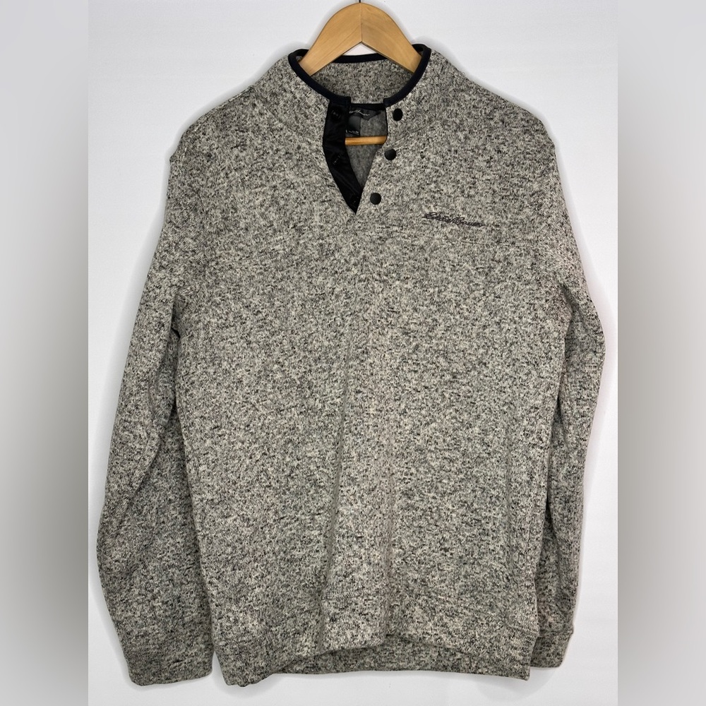 Eddie Bauer Quarter Button Up Sweatshirt